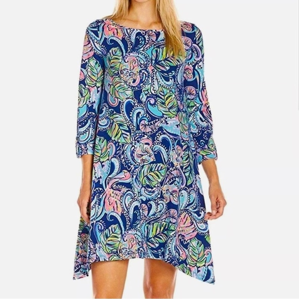 Lilly Pulitzer Fronds and Flamingos Swing Dress